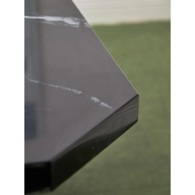 Brutalist Mid 20th Century Faux Marble Dining Table For Sale - Image 3 of 7