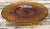 Mid-Century Modern Vintage Amber Glass Serving Tray For Sale - Image 3 of 12