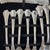Offered here is a complete set of vintage flatware service in its original black storage chest. This specific set is the...