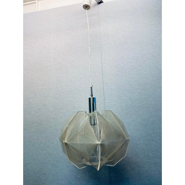 Space Age Hanging Lamp by Paul Secon for Sompex, 1970s, in Good conditions. Designed 1970 to 1979 I have official proof of...