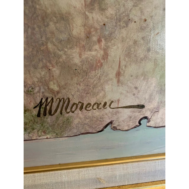 1980s 1980s Figurative Painting by Listed Artist Michel Moreau For Sale - Image 5 of 13
