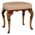 Edwardian English Walnut Upholstered Stool, Circa 1900 For Sale