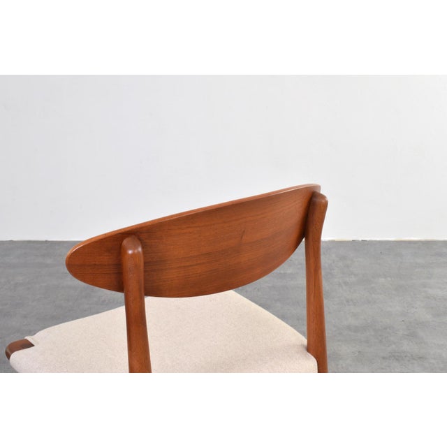 Mid-Century Danish Teak Dining Chairs by Ejner Larsen and Aksel Bender Madsen, 1960s, Set of 4 For Sale - Image 12 of 13