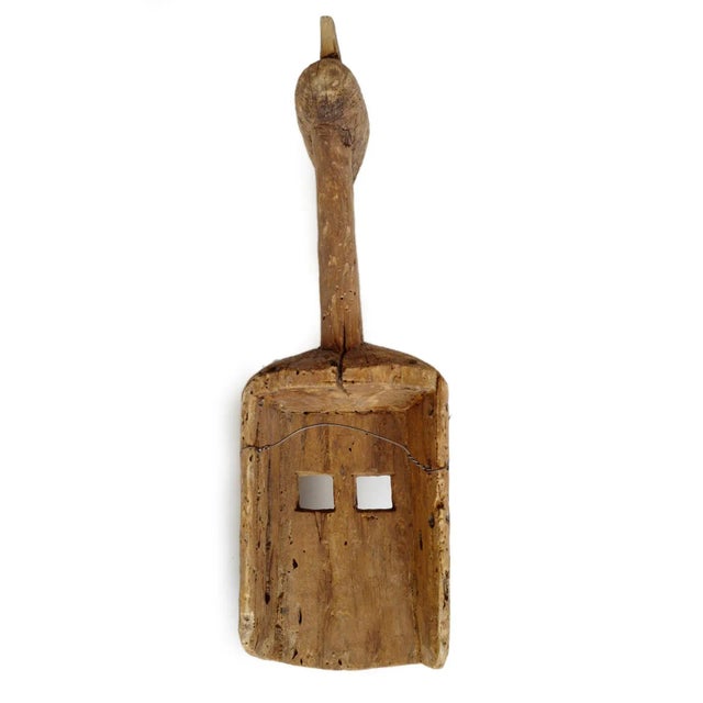 Vintage Dogon Mali Bird Wood Mask For Sale - Image 4 of 6
