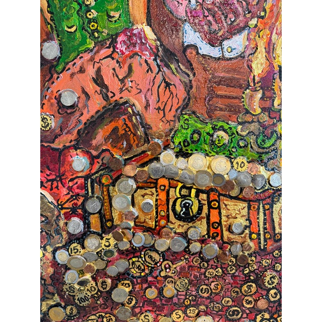 One-of-a-Kind Painting on Canvas by Serg Graff "The Dragon of Timely Gold"+COA For Sale - Image 4 of 10