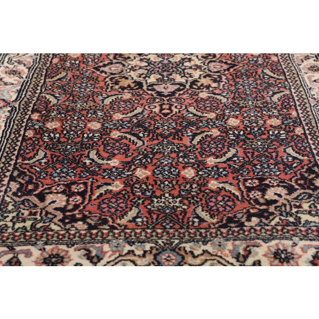 Mid 20th Century Vintage Indian Bijar Rug Runner, 02'07 X 09'11 For Sale - Image 5 of 10