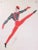 The dancer is a modern artwork realized in 1970s by erté (romain de tirtoff). Mixed clored tempera on paper. Hand signed...