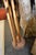 Hand Crafted 5.5' Golden Wood & Brown Standing Wooden Giraffe For Sale - Image 14 of 17