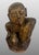Late 19th Century Late 19th Century Antique Wood Hand Carved Burmese Monk Figure With Gilding For Sale - Image 5 of 12