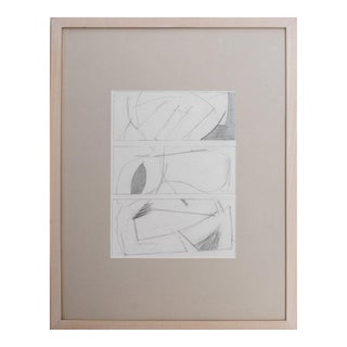 James Russell "Subway Drawing" Graphite on Paper For Sale