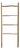 Organic Modern Teak Raw Wood Display Ladder For Sale