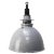 Vintage Industrial British Grey Enamel Factory Pendant Lamp from Thorlux For Sale - Image 6 of 6