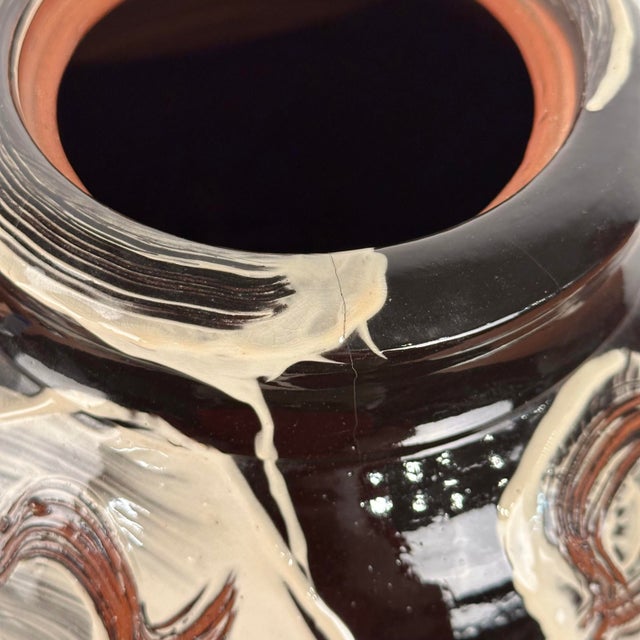 Studio Made Craig Bird Ceramic Vase Urn For Sale - Image 12 of 12