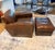 Italian Restoration Hardware Library Chair With Ottoman For Sale - Image 3 of 12