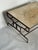 French Artisan Coffee Table in Wrought Iron and Travertine Top, 1920s For Sale - Image 6 of 10