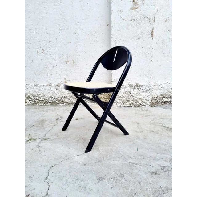 Mid-Century Modern Mid-Century Folding Wooden Chair in the style of Achille Castiglioni, Italy, 1970s For Sale - Image 3 of 13