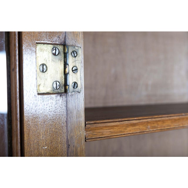 Vintage English Cupboard in Glazed Oak For Sale - Image 17 of 18