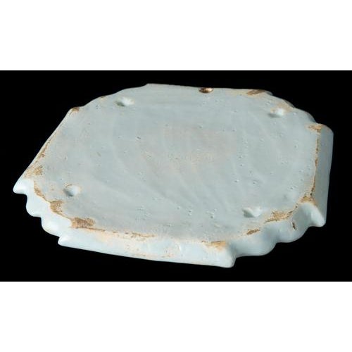 Ceramic Delft Blue and White Chinoiserie Plaque, 1740-1760 For Sale - Image 7 of 9