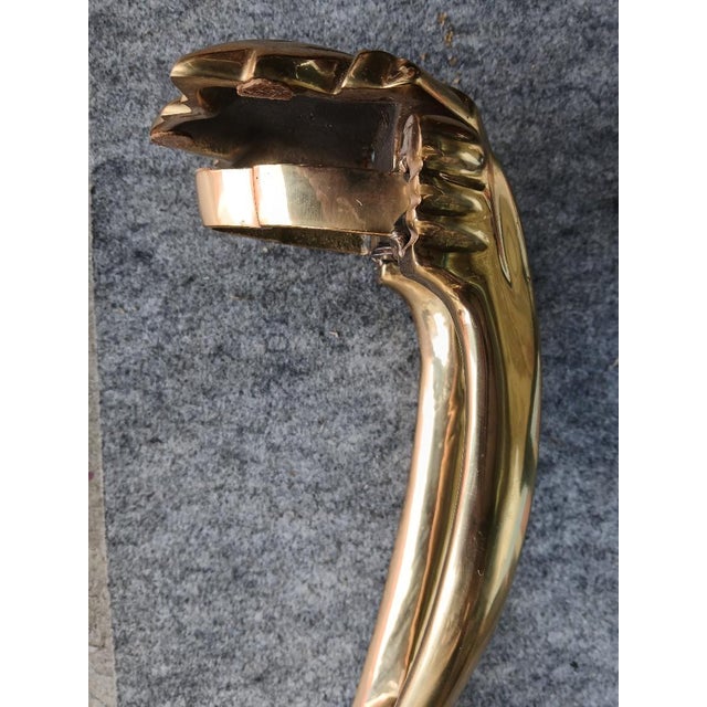 1970s Vintage Maison Jansen Brass and Glass Coffee Table Chairish