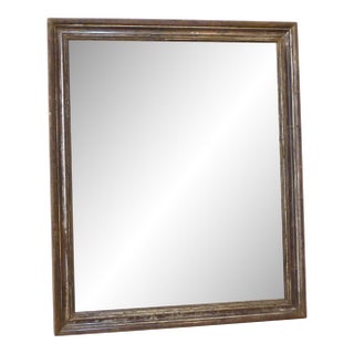 Antique Dark Toned Silverleaf Mirror For Sale