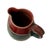 1990s Vintage Bill Stewart Green & Burgundy Dripware Stoneware Batter Pitcher & Serving Bowl Set For Sale - Image 5 of 6