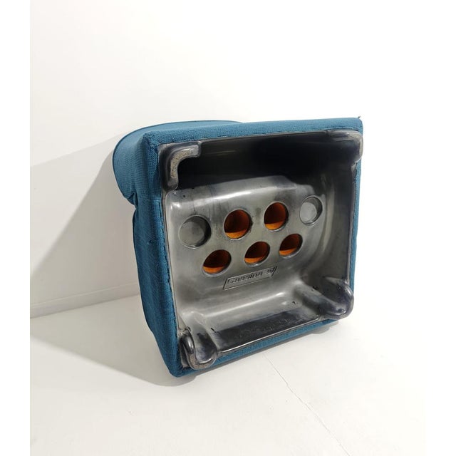 Turquoise Mid-Century Ciprea Lounge Chairs by by Afra and Tobia Scarpa for Cassina, 1968, Set of 3 For Sale - Image 8 of 18