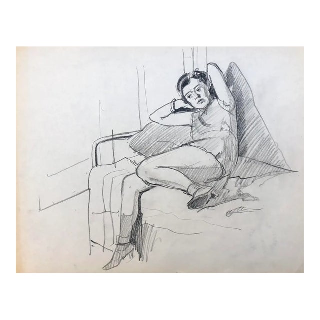 1930s Norman Kent Female Figure Drawing For Sale