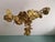 Large Brutalist Brass Chandelier with Floral Decoration, 1970s For Sale - Image 18 of 18