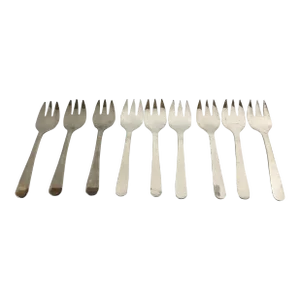 Vintage Silverplate Hors d'Oeuvre Forks -Set of 9