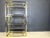 Hollywood Regency Vintage Brass and Chrome Wall Unit, 1970s For Sale - Image 3 of 14