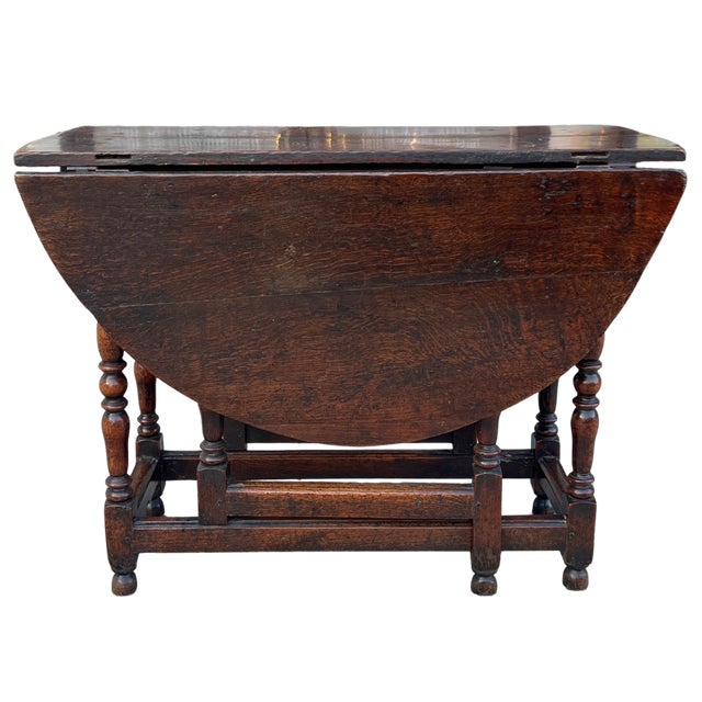 Late 19th Century English Oak Gateleg Table For Sale In Atlanta - Image 6 of 8