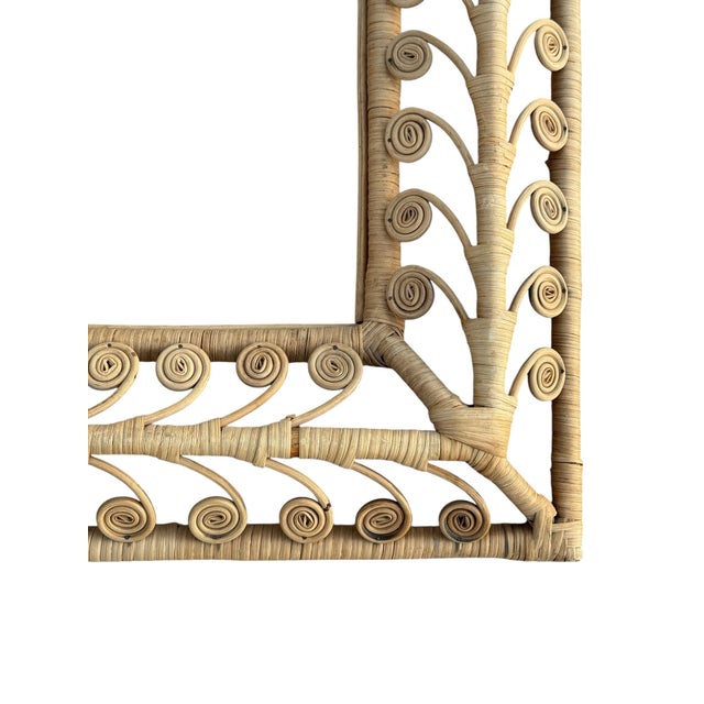 Mid 20th Century Vintage Rattan Wall Frame For Sale - Image 5 of 7