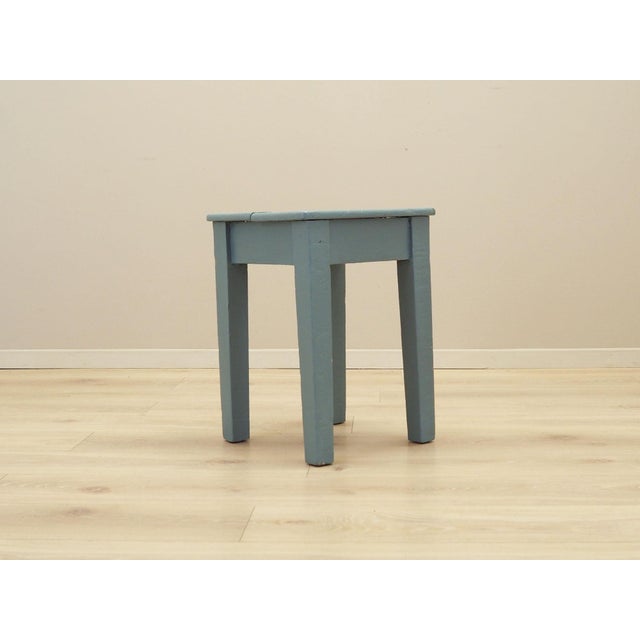 Wood Danish Pine Stool, 1950s For Sale - Image 7 of 14