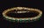 Late 20th Century Certified Natural 4.90Cts vs F Diamond Emerald 18k Solid Gold Tennis Bracelet For Sale - Image 12 of 16