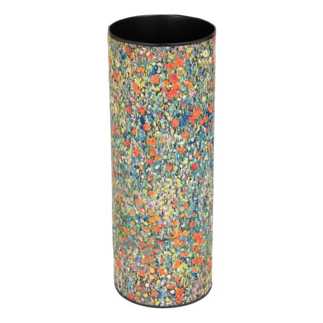 Klimt Poppyfield Tapestry Umbrella Stand For Sale
