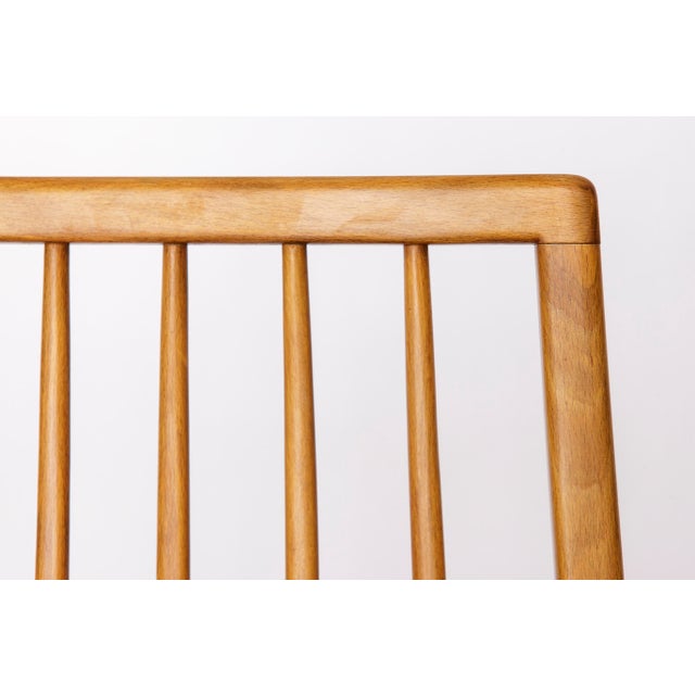 Vintage German Dining Chairs in Beech, 1960s, Set of 4 For Sale - Image 3 of 10