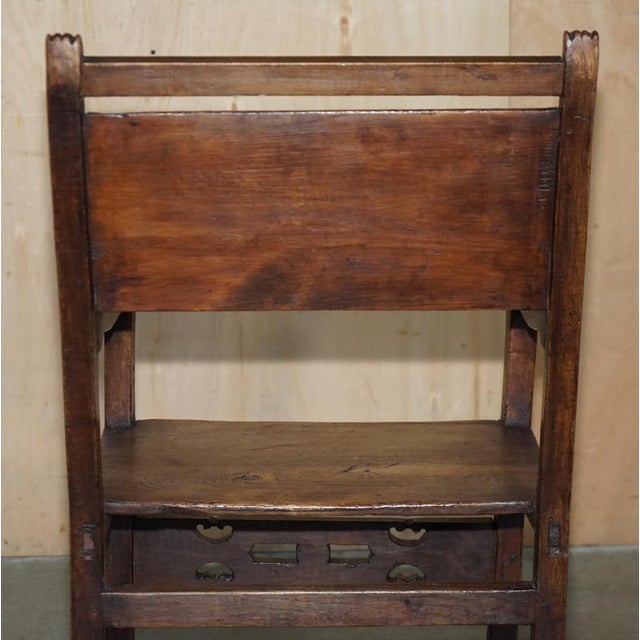 Antique Provincial Hand-Carved Elm and Fruitwood Chair, 1780-1820 For Sale - Image 14 of 18