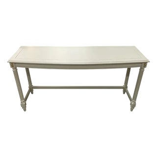 Late 20th Century Finished Framed Satin Vintage Console Table For Sale