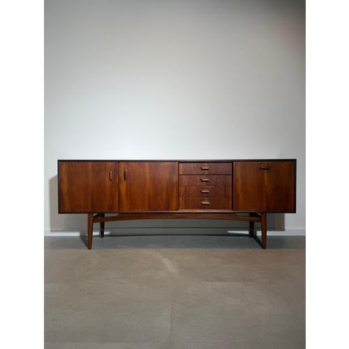 G-Plan Brasilia Sideboard by Victor Wilkins Mid-Century Modern Teak Sideboard For Sale - Image 3 of 9