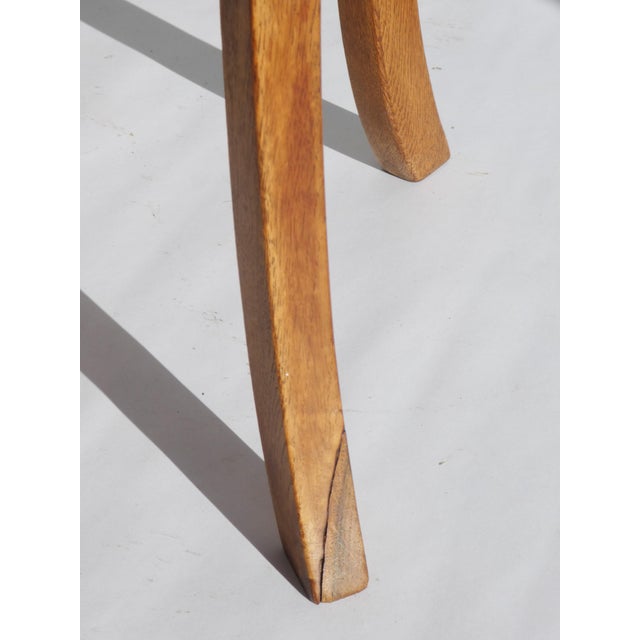 Vintage Art Deco Plant Stand in Oak, 1920s For Sale - Image 6 of 8