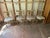 Set of 4 Neoclassical Style Dining Chairs . Solid wood frame, carved back and tapered fluted legs, sturdy and strong 1...