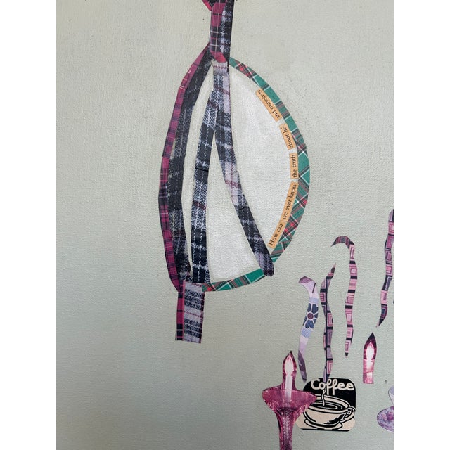 Very Large Intricate Collage Titled Diving Deep For Sale - Image 9 of 9