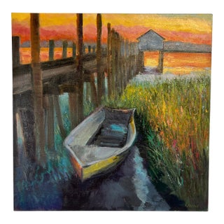 You Set My World on Fire, Original Oil Painting by Julia Lawing For Sale
