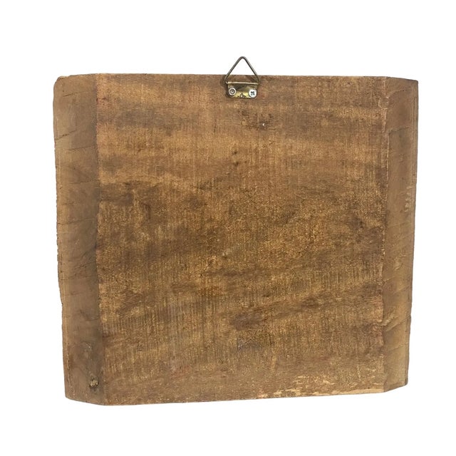 Early 21st Century Antique Chinoiserie Wall Hanging Wood Plaque/Panel 11 " H For Sale - Image 5 of 5