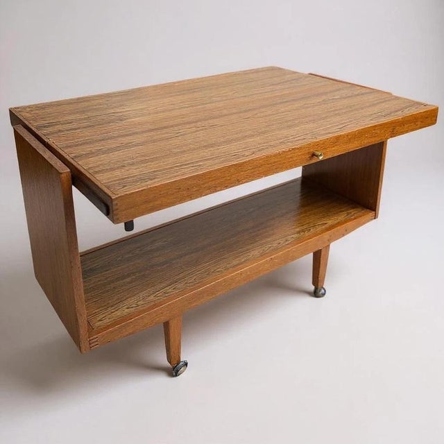 Mid-Century Metamorphic Teak Serving Trolley, 1970s For Sale - Image 4 of 8