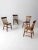 Wood Antique Farmhouse Dining Chairs Set of 4 For Sale - Image 7 of 12