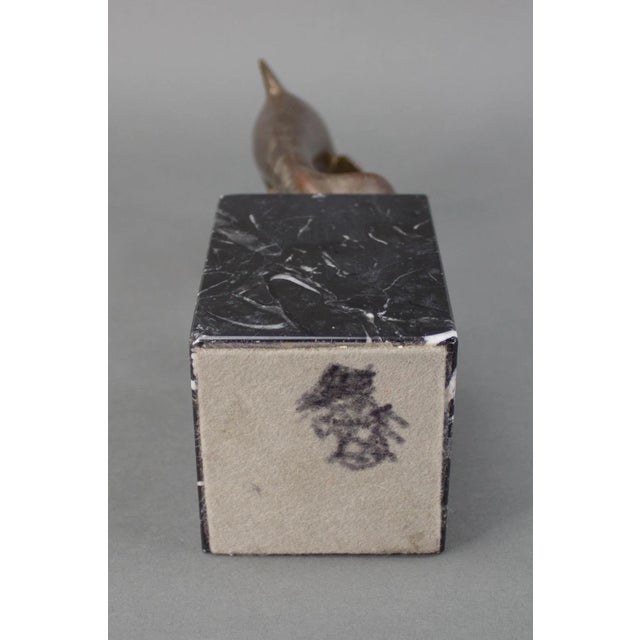 Bronze Vintage John Jagger Signed and Numbered Limited Edition Bronze Dolphin Sculpture For Sale - Image 8 of 10