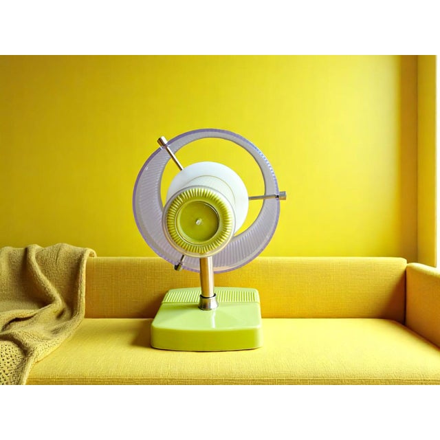 Portuguese Mid-Century Modern Olive Green Acrylic Wall Sconce For Sale - Image 4 of 11