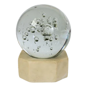 Vintage Orb Sphere Art Glass Bubble Light