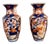Small Antique Japanese Imari Vases, 1900, Set of 2 For Sale